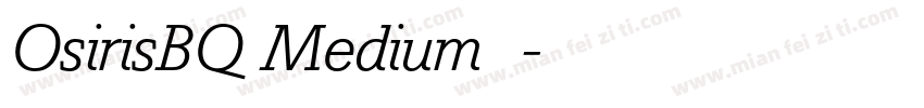 OsirisBQ Medium 语字体转换